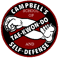 Campbels school of Tae-Kwon-Do and self defense logo.